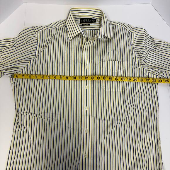 Lauren Ralph Lauren Men’s Striped Non-Iron Dress Shirt - Size 16 32/33 - Picture 4 of 9